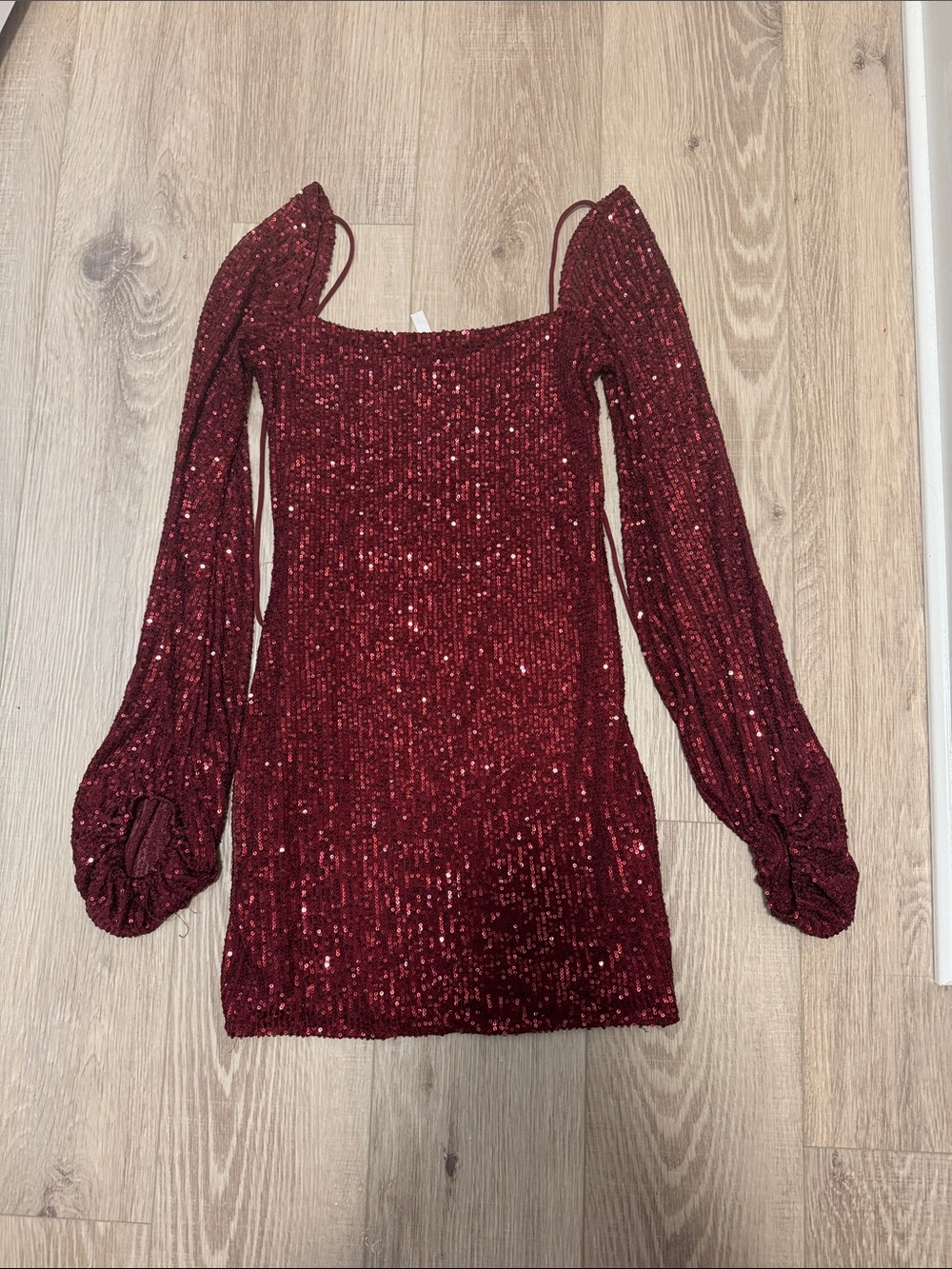 Lucy in the Sky Burgundy Sequin Mini Dress